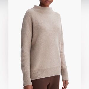 Vince Boiled Cashmere Funnel Neck Pullover